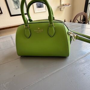 kate spade Lime Green Small Satchel with Crossbody Strap